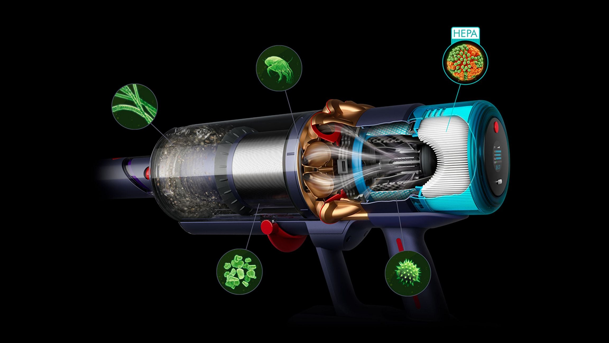 Dyson Gen5detect™ Absolute vacuum (Prussian Blue/Copper)